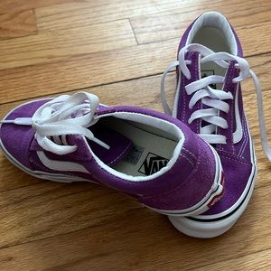 Vans purple girls size 3